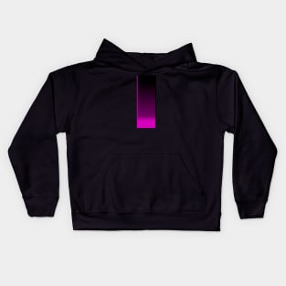 Black, Hot Pink Gradient Rectangle Design Kids Hoodie